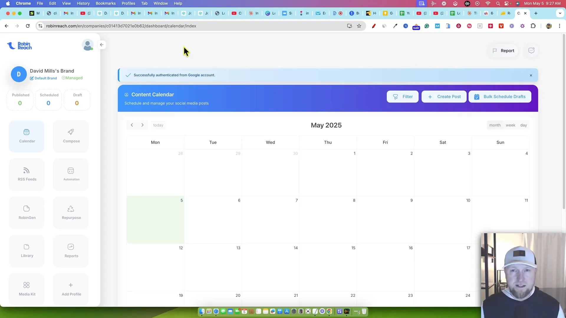 Robin Reach dashboard interface