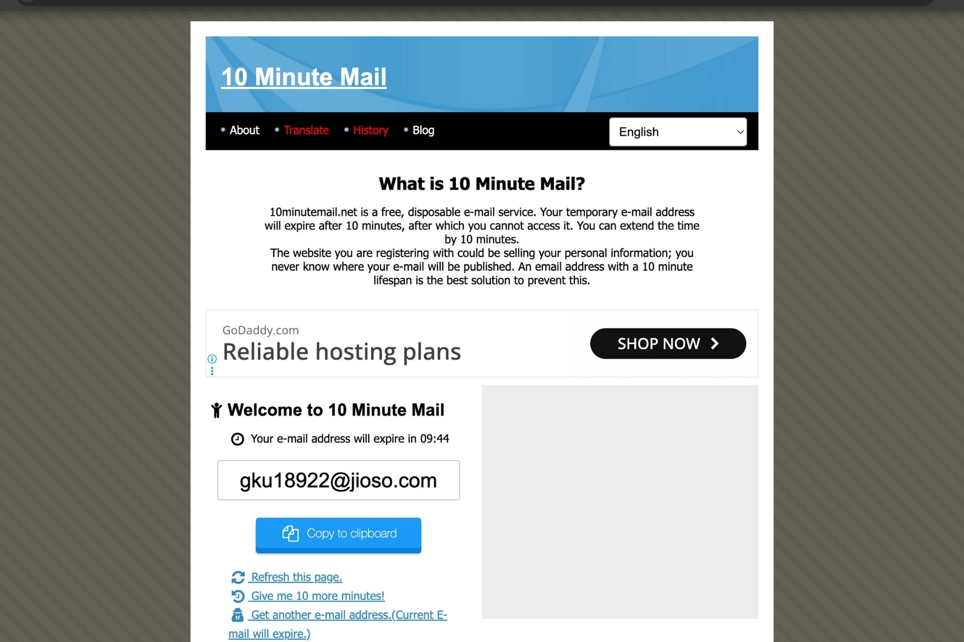 10 Minute Mail