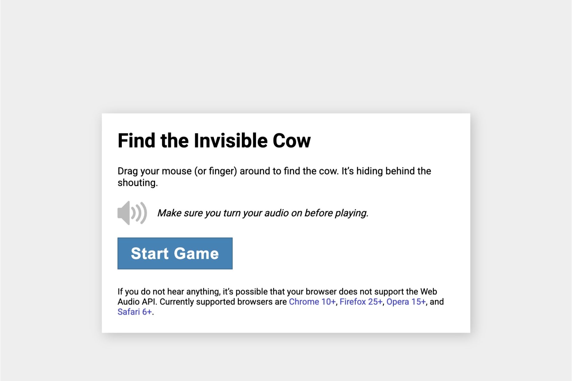Find The Invisible Cow