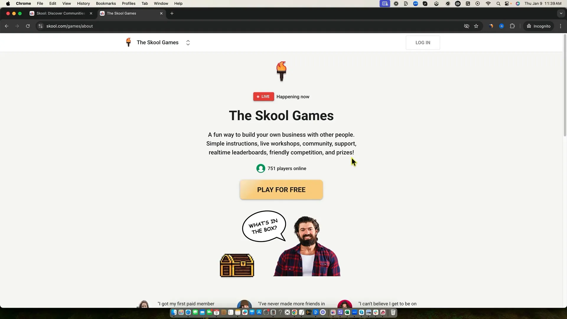Screenshot of gamification leaderboard on School.com