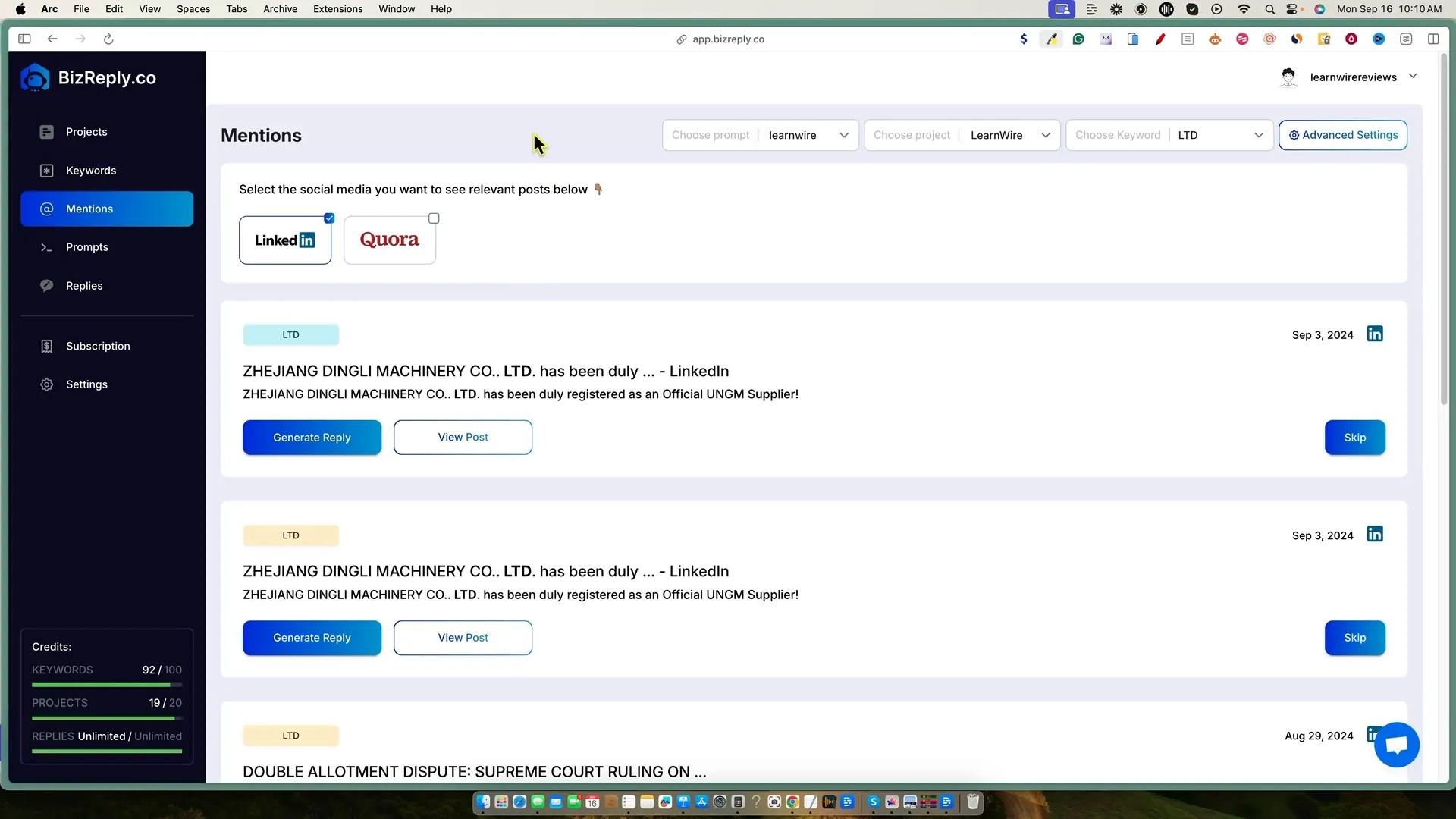 Final thoughts on Bizreply