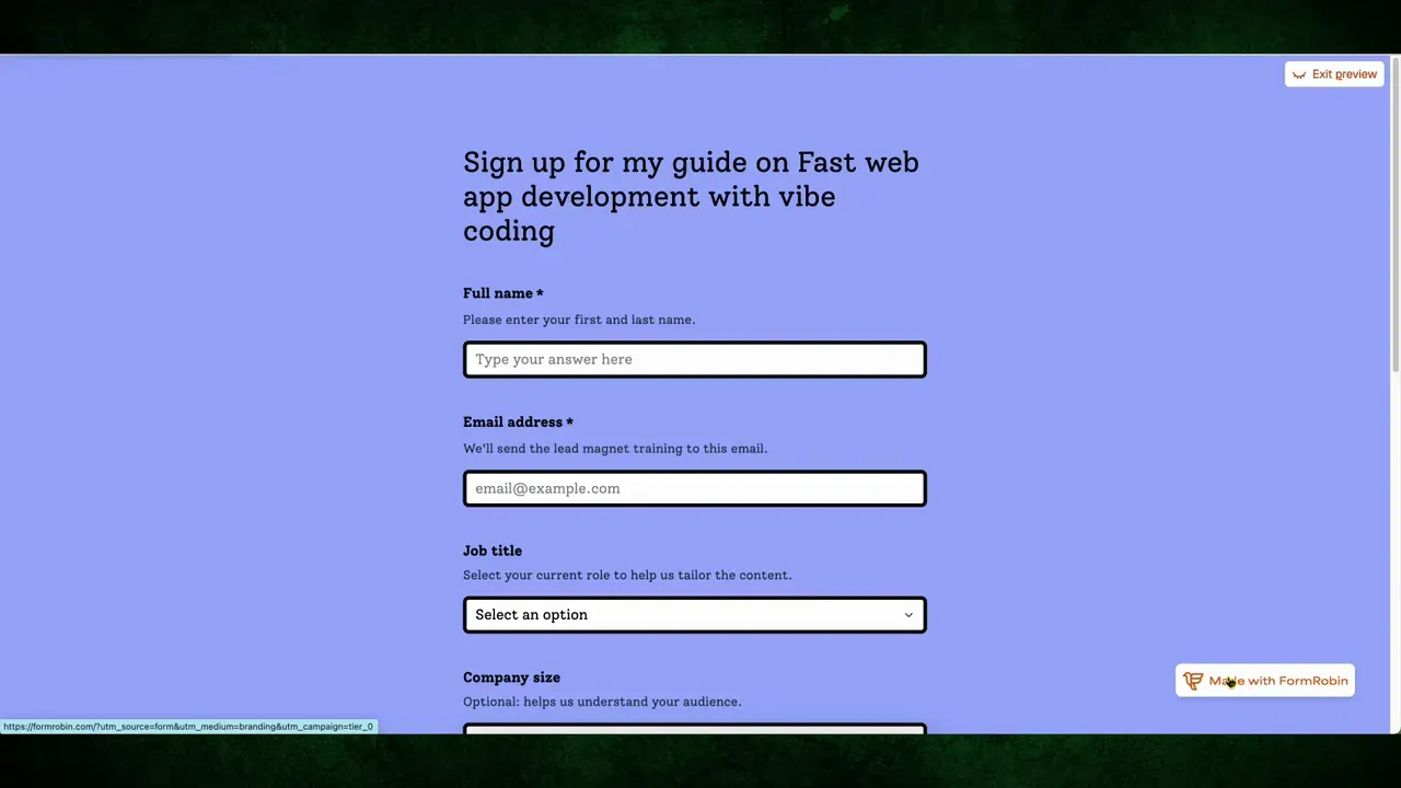 FormRobin Review - Build Forms in Seconds with AI Magic!