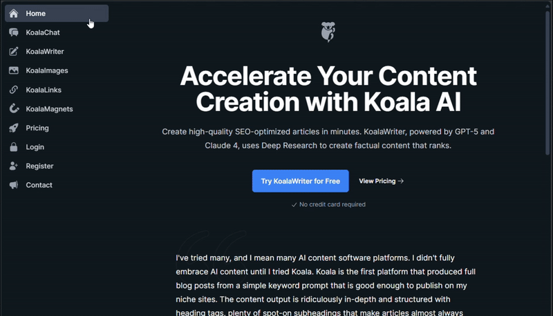 Koala AI Writer Review in 2025: My Honest Experience After Using It for Content Creation