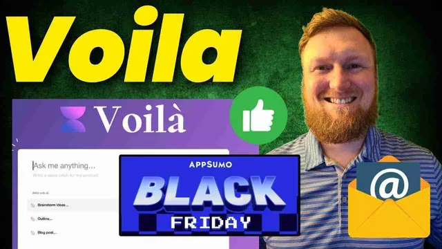 Voila Black Friday Back on Appsumo: Email &amp; ChatGPT Powerhouse